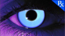 Rave Blue UV Glow Halloween Contact Lenses