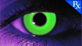Rave Green UV Glow Halloween Contact Lenses