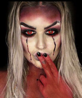 Red Vampire Halloween Contact Lenses