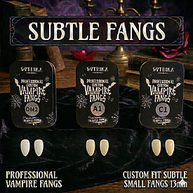 Subtle Small Custom Fit Vampire Fangs 13mm